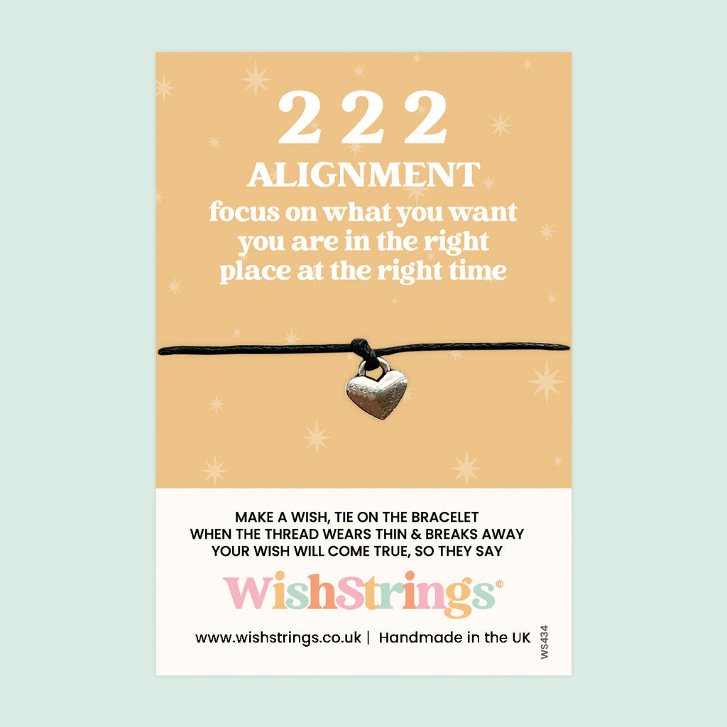 222 Angel Number Bracelet – Handmade Spiritual Wish Bracelet | Balance & Harmony Gift