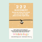 222 Angel Number Bracelet – Handmade Spiritual Wish Bracelet | Balance & Harmony Gift