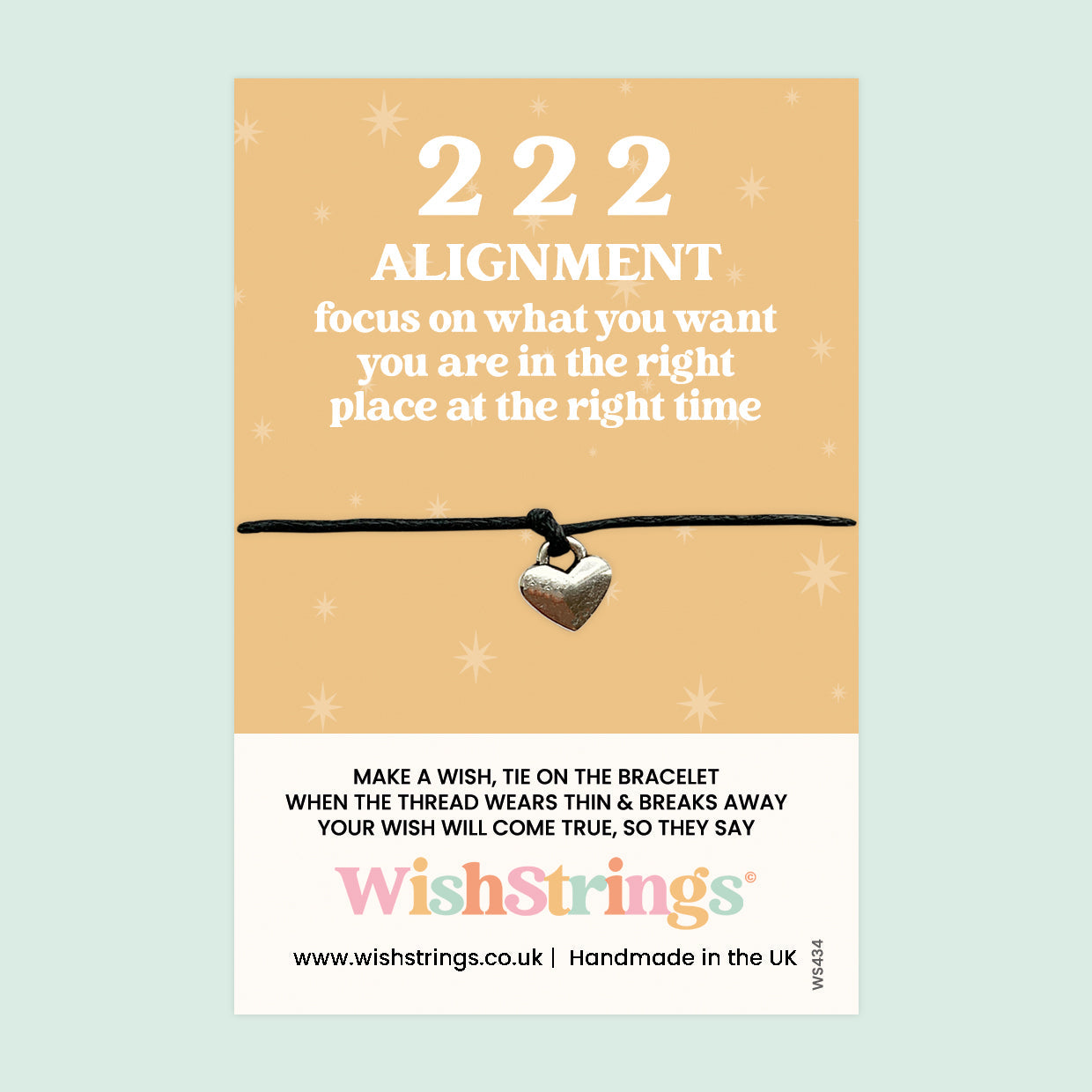 222 Angel Number Bracelet – Handmade Spiritual Wish Bracelet | Balance & Harmony Gift