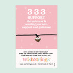 333 Angel Number Bracelet – Handmade WishStrings Adjustable Wrist Bracelet Gift Card Included
