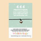 444 Angel Number Bracelet – WishStrings Adjustable Wax Cord Wish Bracelet with Gift Card