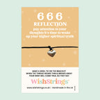 666 Angel Number Bracelet – Spiritual Wish Bracelet | Personal Growth Gift With Gift Card