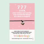 777 Angel Number Bracelet – Wish Bracelet with Gift Card | Lucky Charm for Good Fortune