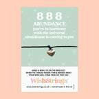 888 Angel Number Bracelet – Handmade Wish Bracelet | Prosperity Gift Card Included