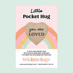 WishStrings Pocket Hug – You Are Loved Token | Thinking of You Gift | Self-Love Keepsake | Hug in the Post | Sentimental Mini Gift | Support & Comfort Present