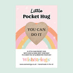 WishStrings Pocket Hug – You Can Do It Token | Motivational Gift | Encouragement Keepsake | Positive Thinking | Uplifting Hug in the Post