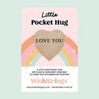 WishStrings Pocket Hug – Love You Token | Thinking of You Gift | Romantic Keepsake | Long Distance Love | Mini Hug from the Heart