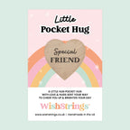 WishStrings Pocket Hug – Special Friend Keepsake | Heartfelt Token Gift for Friendship | Thinking of You | Letterbox Gift Under £5 | Support & Positivity
