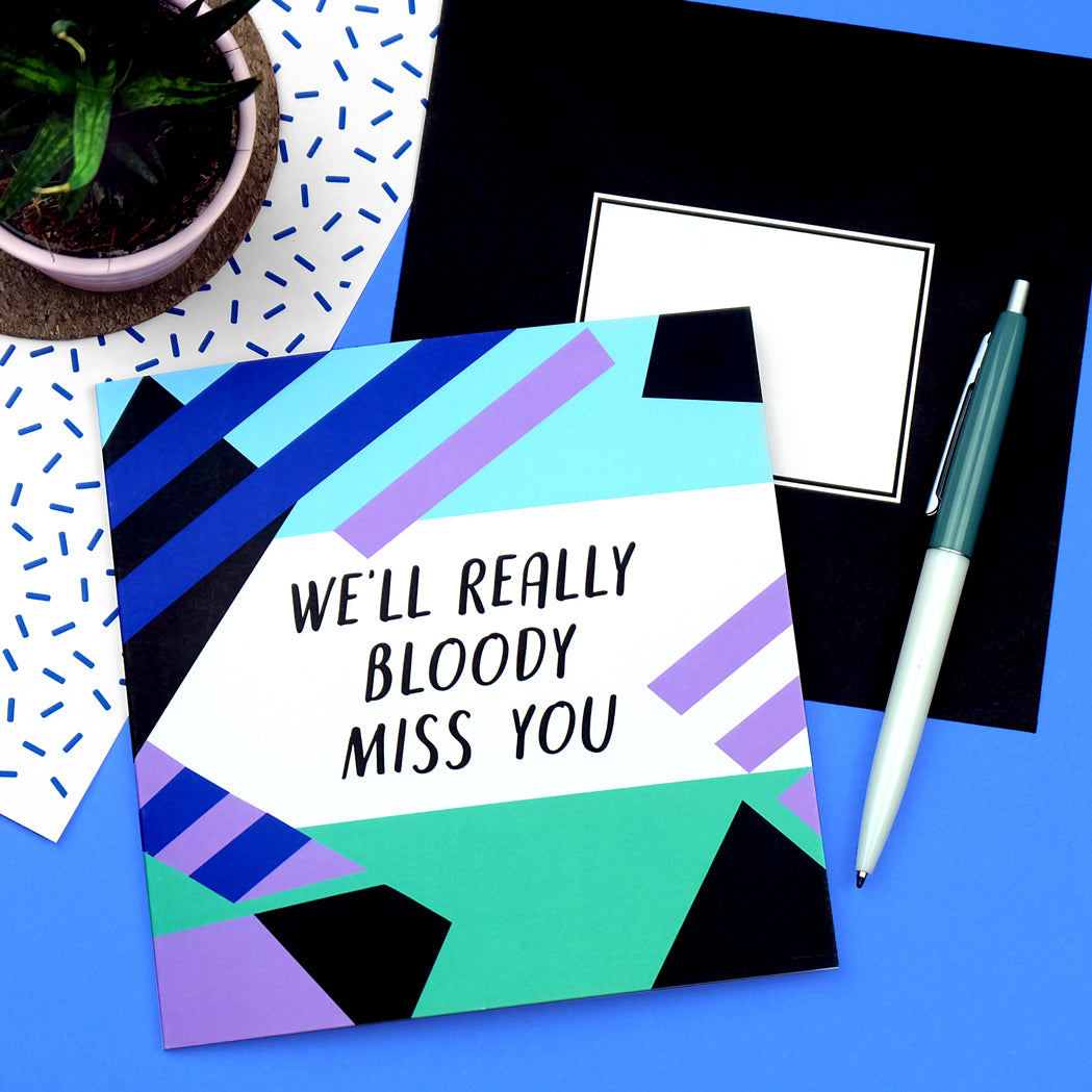 We'll Really Miss You Leaving Card