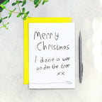 I Done A Wee Under The Tree Dog Christmas Card