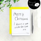 I Done A Wee Under The Tree Dog Christmas Card