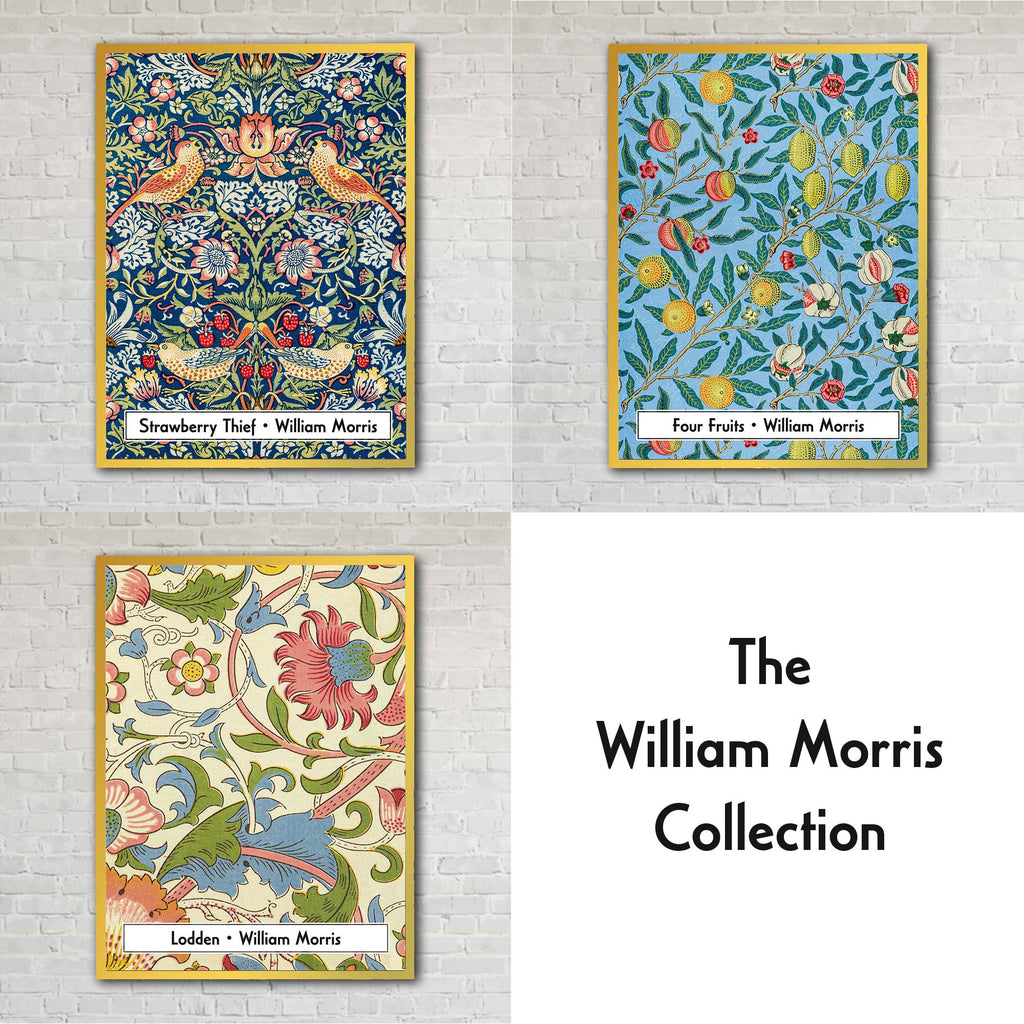 "Strawberry Thief" by William Morris on Canvas, Framed Prints, Framed Canvas, Acrylic or Print-only