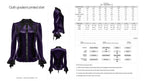 Punk Rave Fawn Gradient Printed Shirt in Violet