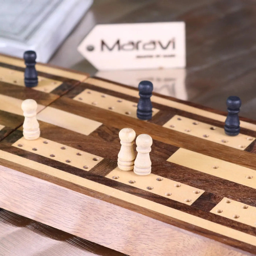 Zari Folding Travel Cribbage Set
