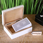 Zarita Luxury Playing Card Box Black and White