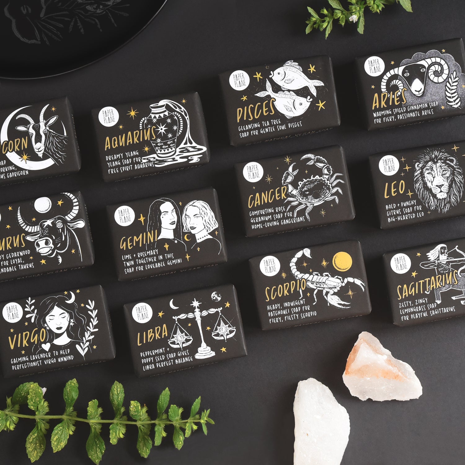 Aquarius Star Sign Zodiac Bar - Natural and Vegan Horoscope Soap
