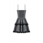 Dark in Love Striped Gothic Mini Dress