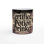 🧙‍♀️ Certified Potion Drinker Heat-Reveal Mug – Magical Colour-Changing Wizard Mug 🪄✨ Default Title