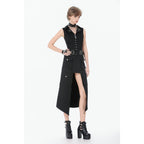 Dark in Love Punk Studded Lace Up Corset Vest