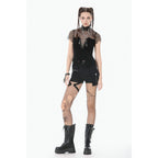 Dark in Love Punk Metal Utility Shorts