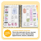 Academic Undated Spiral Journal