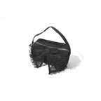 Dark In Love Victoria Black Lace Bow Mini Handbag