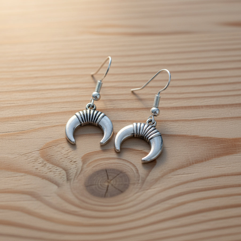 Eye Star Charm Drop Earrings