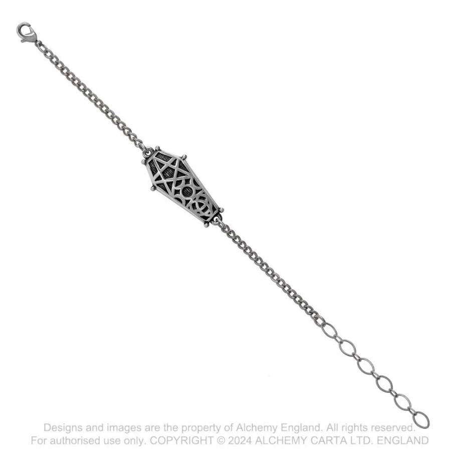 Alchemy Gothic Hex Coffin Bracelet