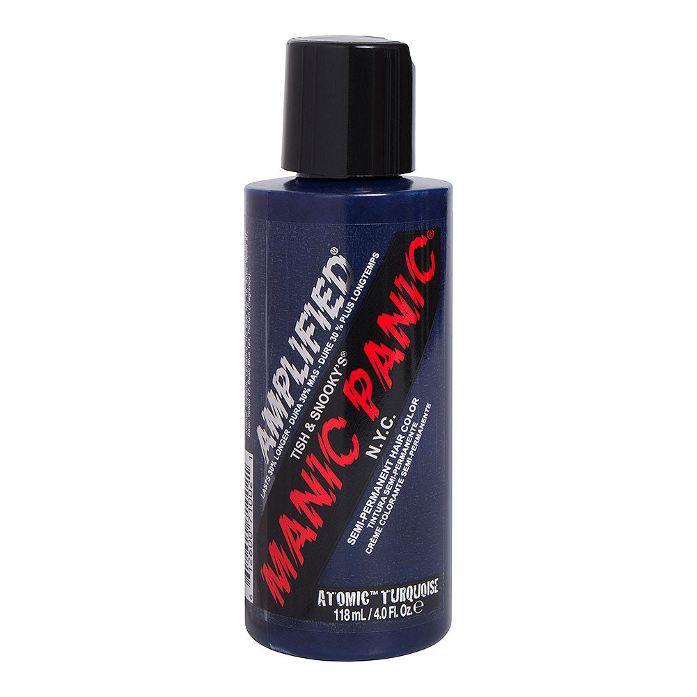 Amplified Manic Panic Semi Permanent Hair Colour EU Formula - Atomic Turquoise