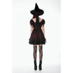 Dark in Love Red Black Lace Princess Dress