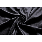 Dark in Love Melisandre Embroidered Velvet Mesh Goth Skirt in Black