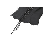 Dark in Love Punk Studded Lace Up Corset Vest