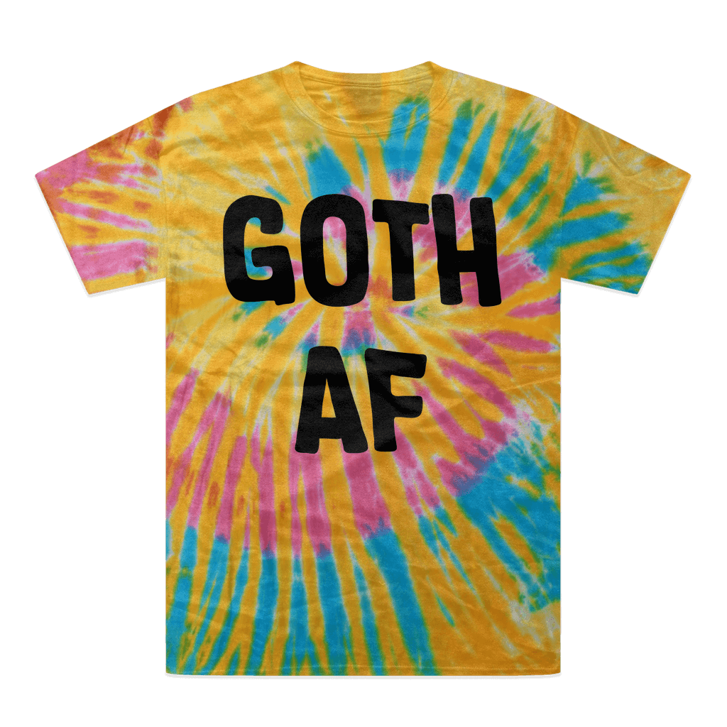Goth AF Tie-Dye T-Shirt Aurora Unisex