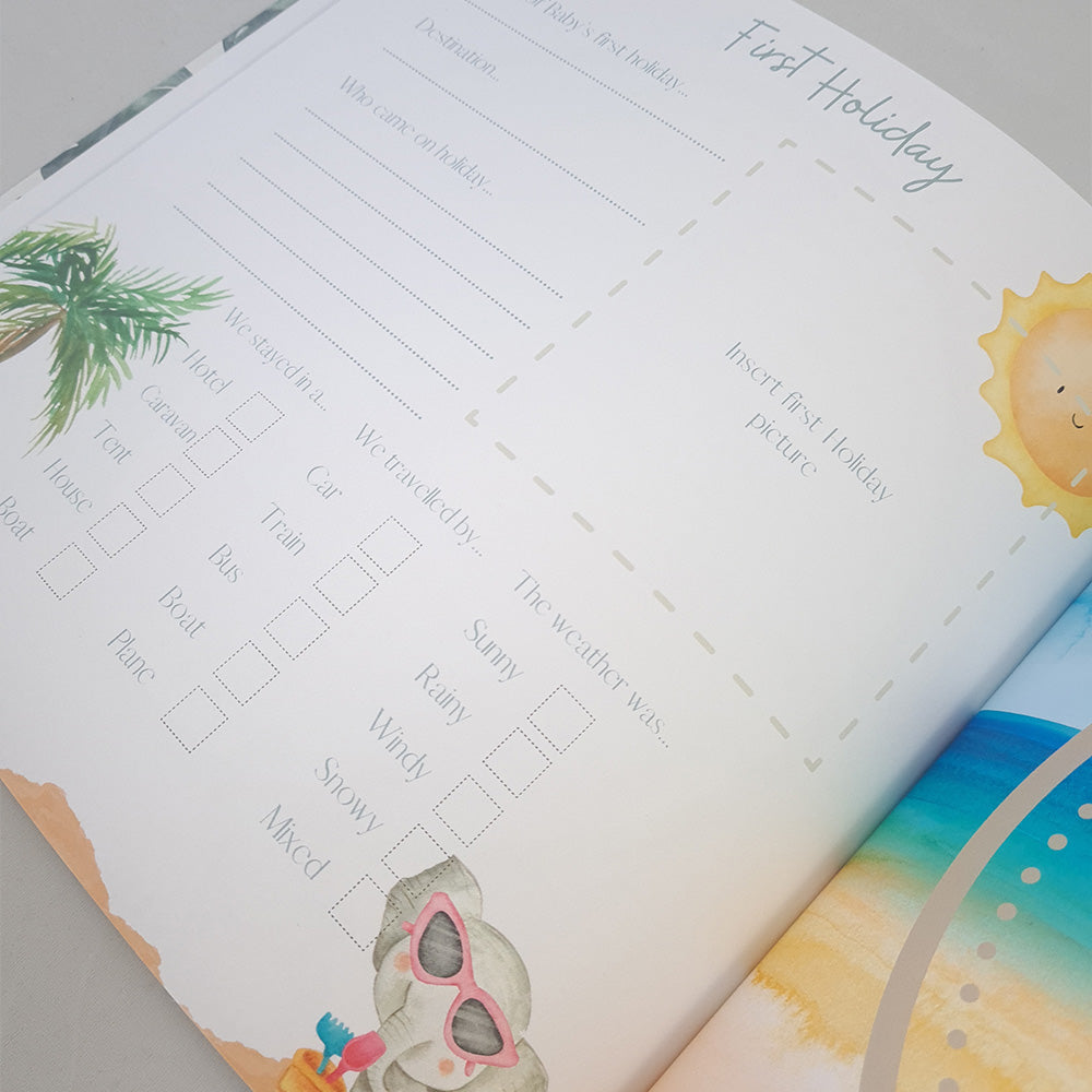 Baby Memory Book - Baby's First Year Milestones