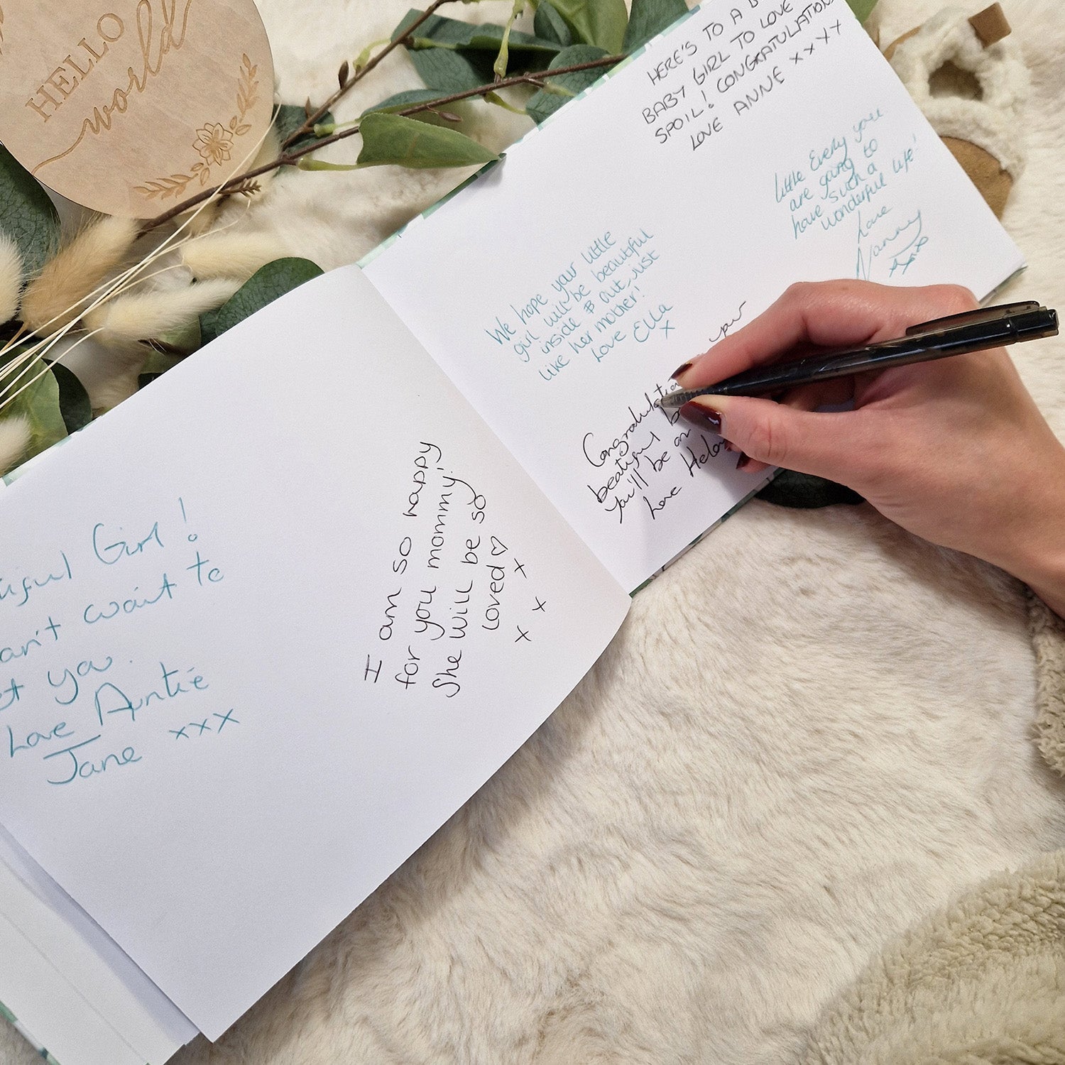 Best Wishes For Baby - Baby Shower Guestbook