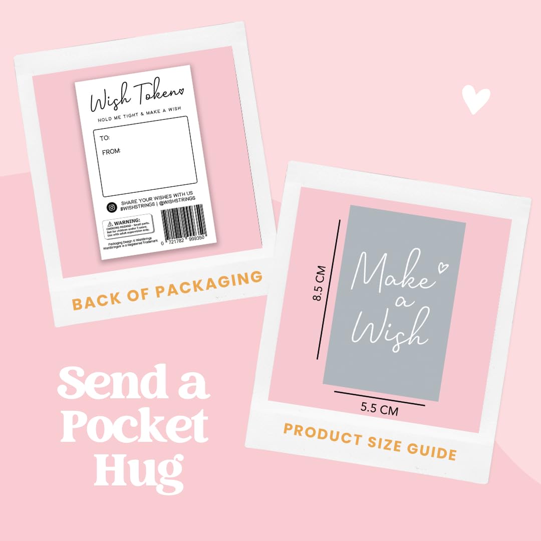 WishStrings Little Pocket Hug | So Proud of You Heart Token | Graduation Gift | Encouragement Keepsake | Thinking of You | Motivational Letterbox Gift