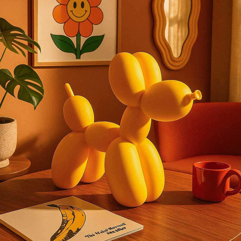 Balloon Dog Sculpture (15 Colors) Yellow