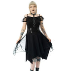 Poizen Industries Banshee Gothic Mini Dress