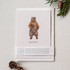 Animal Lover Charity Greeting Card Bear 'Big thanks' card