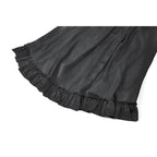 Dark in Love Gothic Victorian Lace Panel Skirt (Crimson)