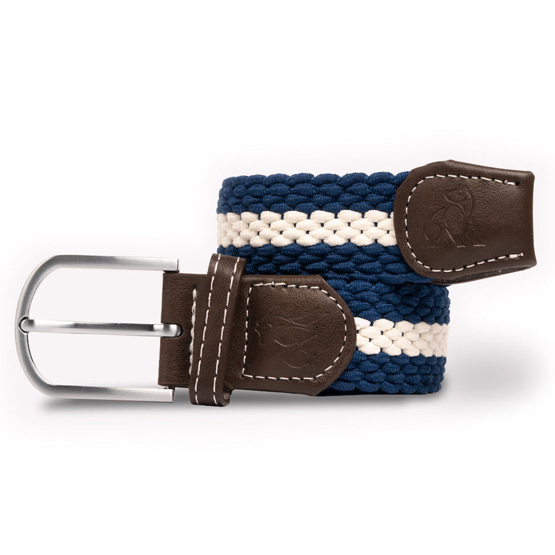 The World’s First Recycled Woven Belt – Made from Ocean Plastic Blue White Stripe