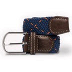 The World’s First Recycled Woven Belt – Made from Ocean Plastic Navy Orange Dot