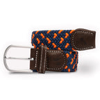 The World’s First Recycled Woven Belt – Made from Ocean Plastic Navy Orange Spot