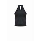 Dark in Love Bondage Mesh Panel Buckle Top