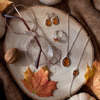 Amber ELEMENTS Drop Earrings