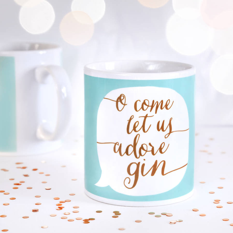 O Come Let Us Adore Gin Mug