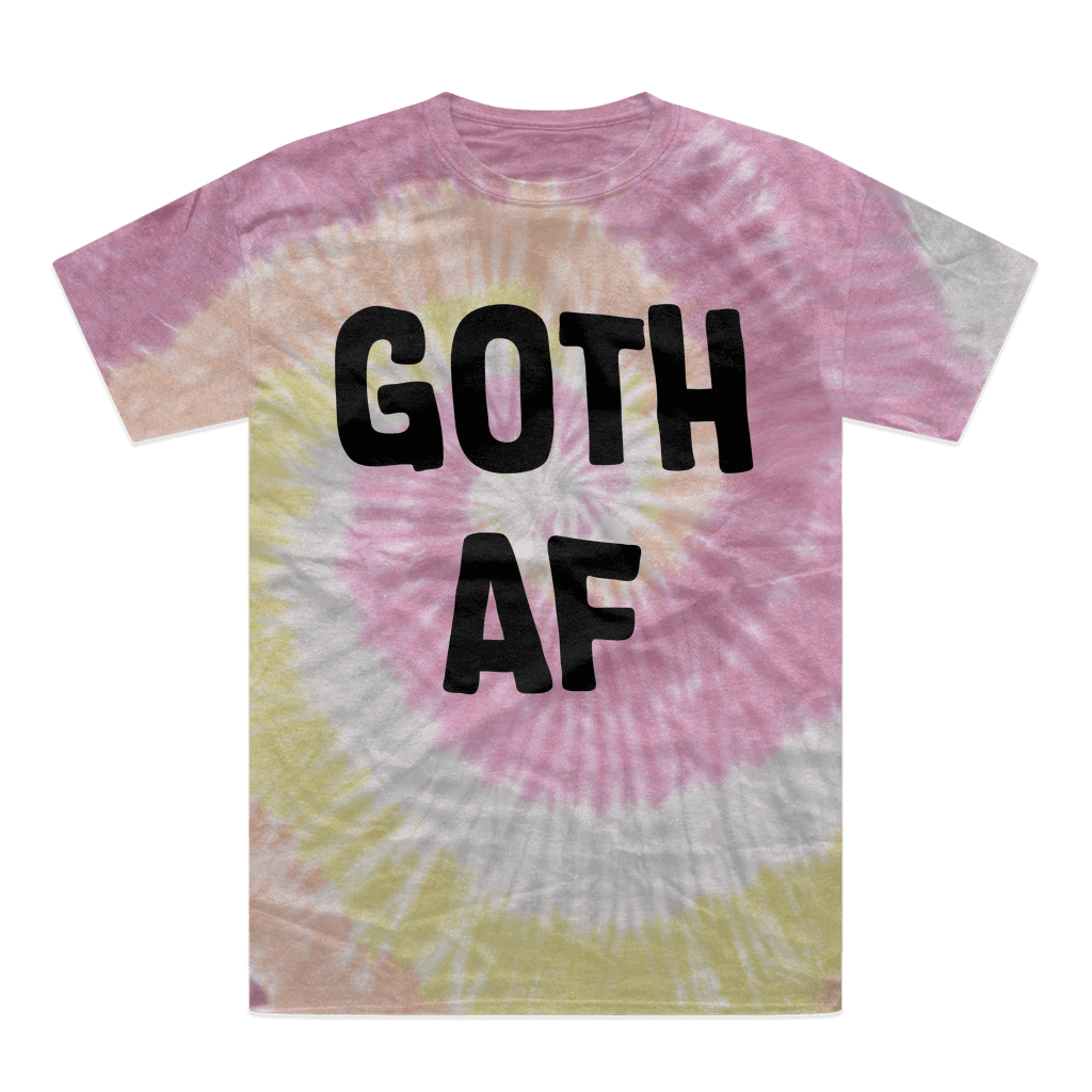 Goth AF Tie-Dye T-Shirt Desert Rose Unisex