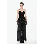 Dark in Love Morrigan Velvet & Lace Chain-Detail Top