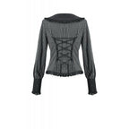 Dark in Love Gothic Peter Pan Collar Lace Shirt