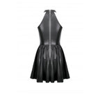 Dark in Love Valentina Red Velvet Mesh Panel Goth Dress